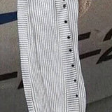 Rea - Uvoľnené pruhované voľnočasové nohavice