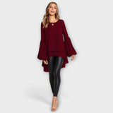 Aria - Blúzka na jar s okrúhlym výstrihom